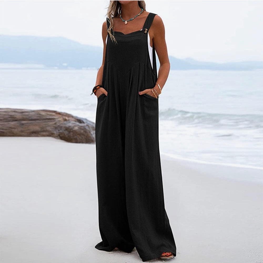 Woman’s casual jumpsuit overalls. Oversized for loose fit. XXL